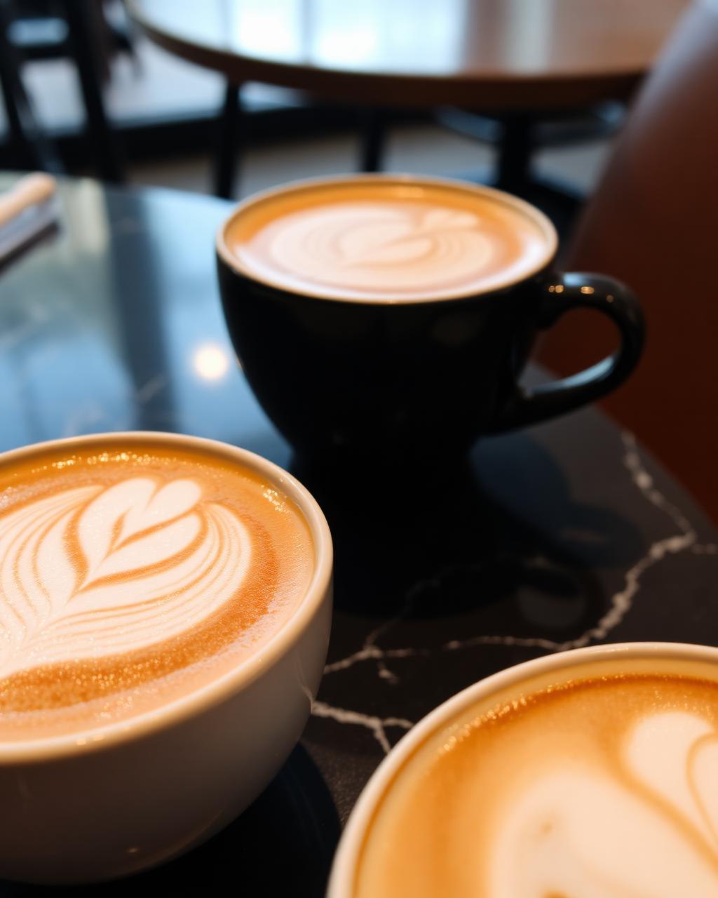 Cappuccino mit Latte Art