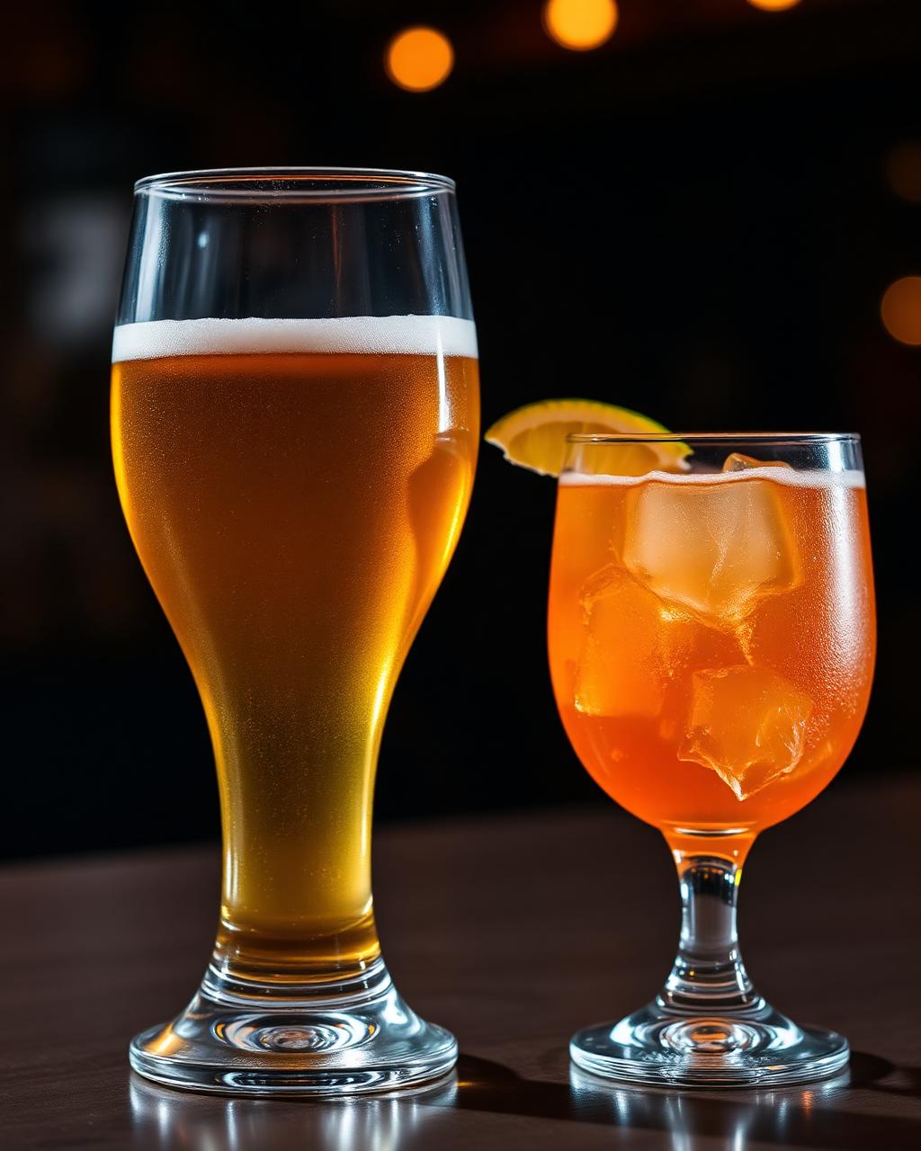 Bier und Aperol Spritz